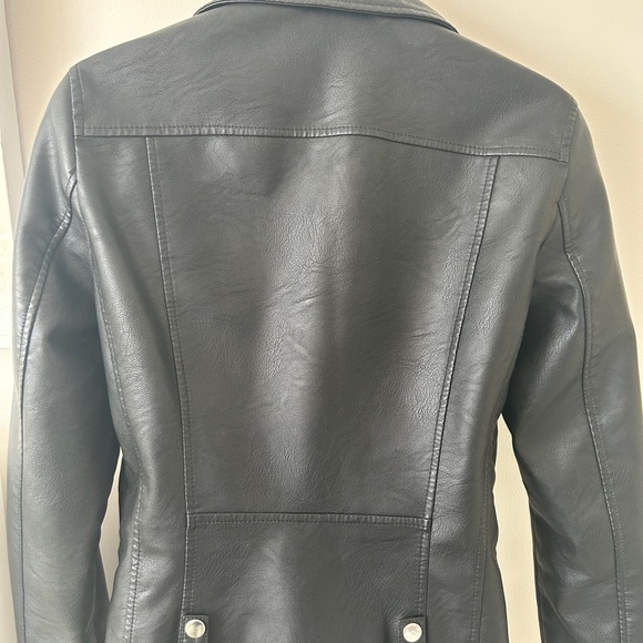 Noisy May Nmnora L/S Faux Leather Jacket - Picture 4 of 9